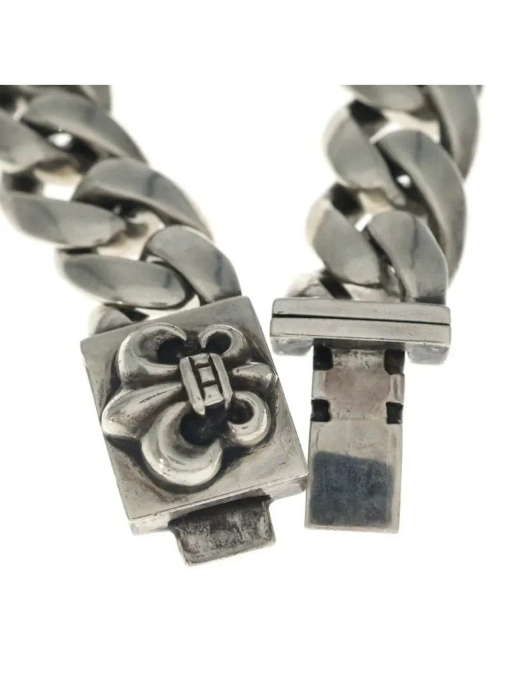 Chrome Hearts Clsc BS Flange Box ID Bracelet Silver